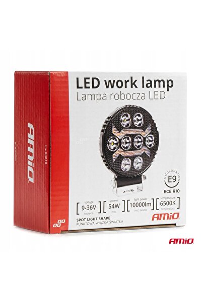 NO BRAND Proiector de lucru LED Awl69 54W 6500K 10000Lm 12V 24V Amio-04210