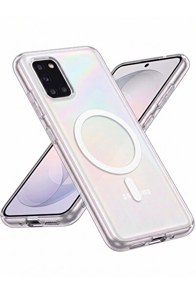 Rivor Samsung Galaxy A31 Uyumlu Kılıf Kamera Yükseltili Magsafe Şarj Özellikl...