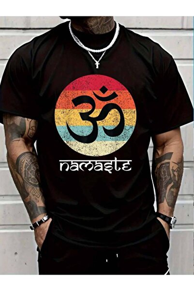 799 100% Cotton Om Symbol Namaste Aum Ohm Hindu Zen Tantra Yoga Day T-Shirt M...