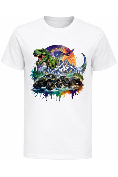 Efendioğlu Design Dinosaur Monster Truck Šareno otisnuto dinosaurus terensko ...