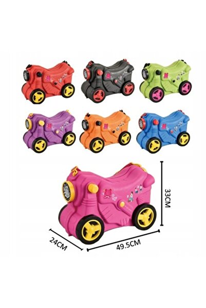 PULIO Valiză cu roți, cu scaun, mov, 3D, pentru copii, bagaj de călătorie de ...