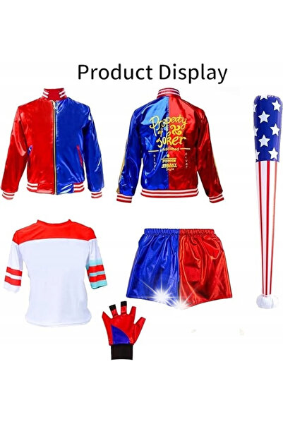 NO BRAND Costum Harley Quinn Costum Joker Carnaval copii Halloween Mărimea 150