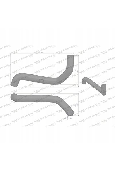 NO BRAND Case ih 3220434r1 furtun radiator superior warynsk