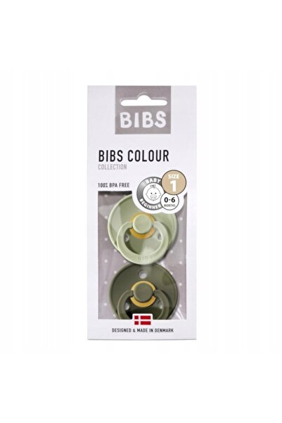 NO BRAND SMOCZEK BIBS USPOKAJAJĄCY okrągły COLOUR 2 buc. Cauciuc 0m+ Verde sa...