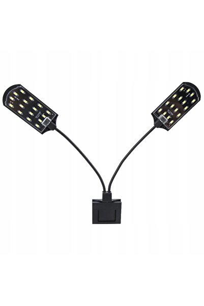 NO BRAND Lampă LED pentru acvariu nano mic, putere 15W, negru