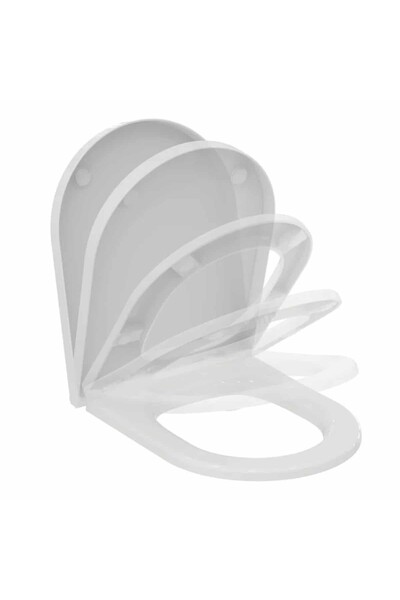 İdeal Standard Colac de toaletă Atelier Blend Curve, cu închidere lentă, alb ...