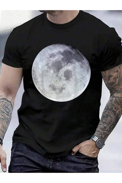 9TAY 100% Cotton Full Tshirt Moon Phases Astrology Shirt T-Shirt Men's Women'...