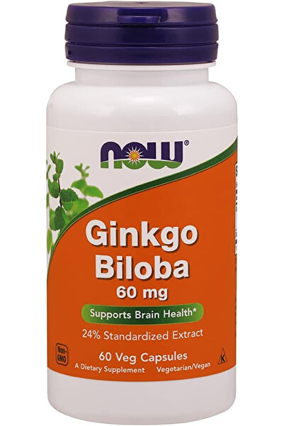 Now Food Now Foods Ginkgo Biloba 60 Mg 60 Veg Capsules