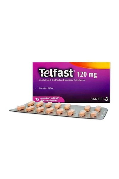 TELFAST for Allergy, 120Mg, 15 Tablets