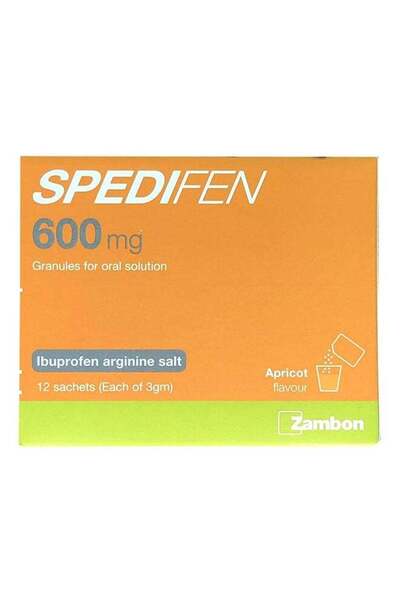 Spedifen Pain Relief Sachets, 600Mg, 12S