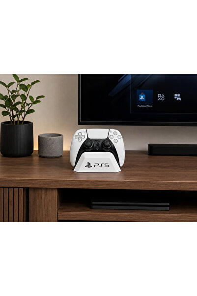 Linia Home PS5 DualSense Oyun Kolu Standı – Masaüstü Controller Tutucu, Dekor...