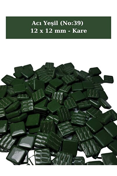 Zen Mozaik Sanatsal Mozaik Çalışmalarınız Için 12X12 Mm - Kare Cam Mozaik Taşı