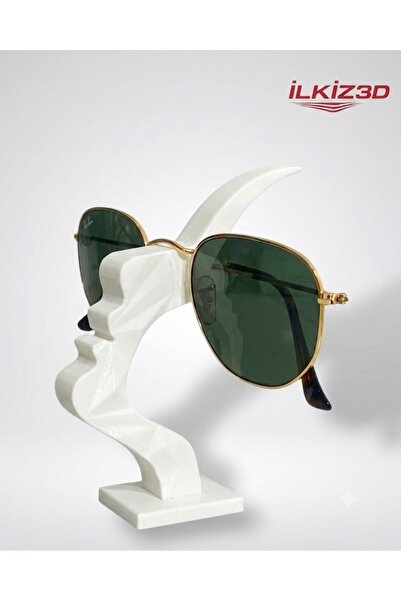 İlkiz3d Modern Abstract Face Design Eyewear Stand