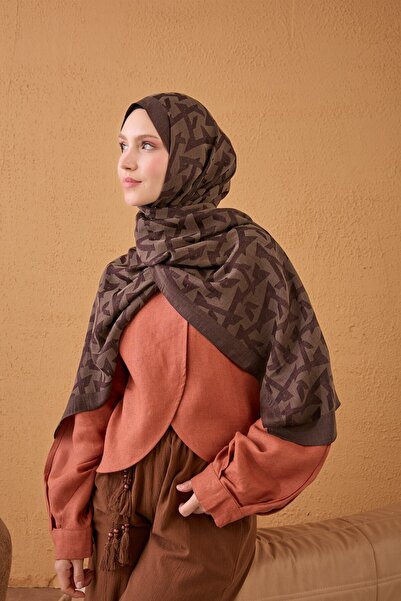 Silk Home Naia Cotton Shawl Elio Brown
