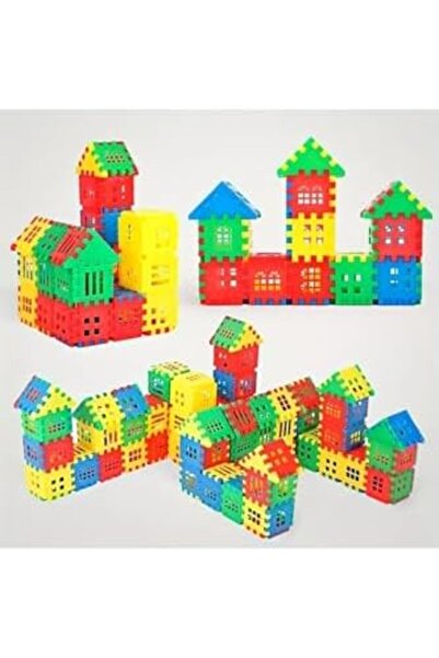 Yıldızan Adn Shop Puzzle City 3D Building and Design Blocks 128 Pieces Educat...