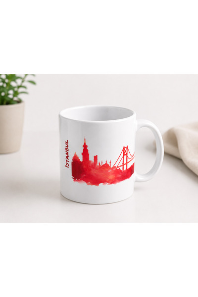CoNotes Istanbul Silhouette Design Porcelain Mug