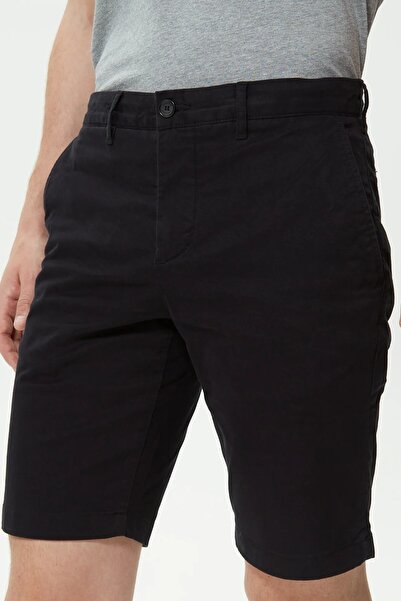 Lacoste Men's Slim Fit Organic Cotton Bermuda Black Shorts Men's Slim Fit Cot...