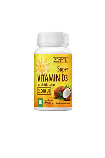 Zenyth Pharmaceuticals Σούπερ Βιταμίνη D3 2000 IU Zenyth Pharmaceuticals, 30 ...