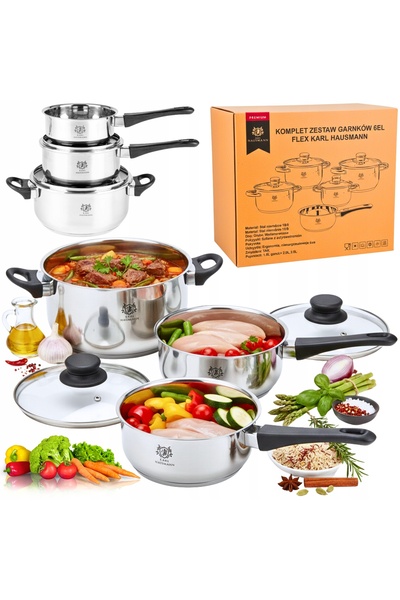 Karl Hausmann SET DE OALE PENTRU INDUCȚIE ȘI GAZ, SET COMPLET DE OALE RONDEL ...