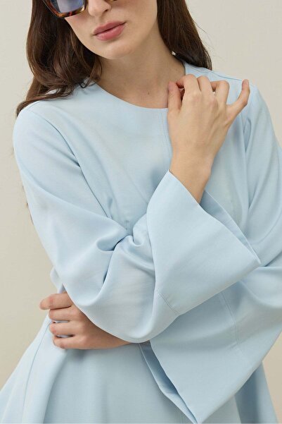 Molene Mavi Bel Formlu Minimal Bluz