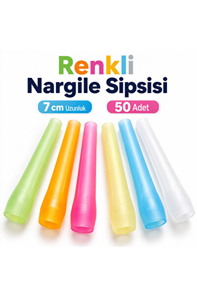 babylon shisha Renkli Nargile Sipsisi Yumuşak Plastik Karışık Renk Nargile Ağ...