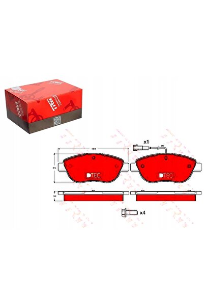 TRWELD TRW GDB1483DTE Set plăcuțe de frână, frâne pe disc