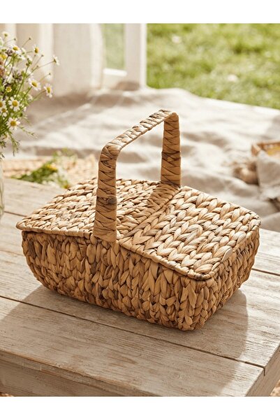PANALI Wicker Picnic Basket 43 X 26 X 16 cm