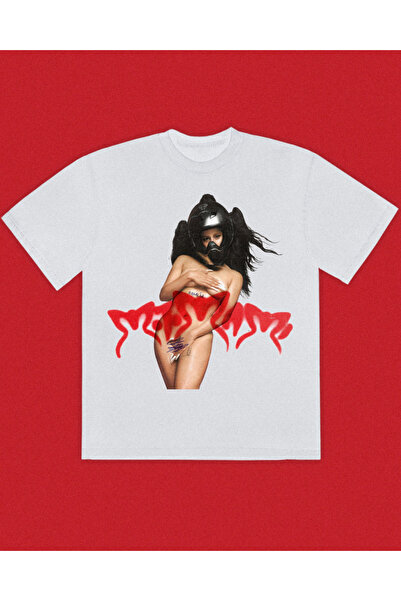 Grafftee Clothing تي شيرت روزاليا موتومامي تابا مطبوع للجنسين مقاس كبير