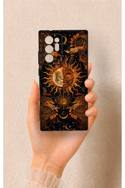 Vip Case Samsung Note 20 Ultra Uyumlu Mistik Güneş Desenli Silikon Kılıf