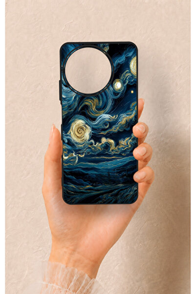 Vip Case Realme 11 Uyumlu Yıldızlı Gece Desenli Silikon Kılıf