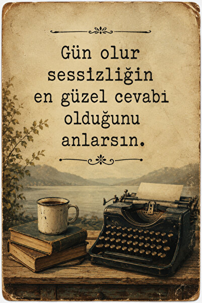 Lucena Retro Literary Verbal Mdf Wall Painting Vintage Decorative Motivationa...