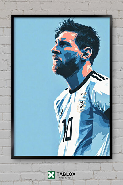 TABLOX Lionel Messi Fotbalist Goat Sports Argentina Tablou decorativ din MDF ...