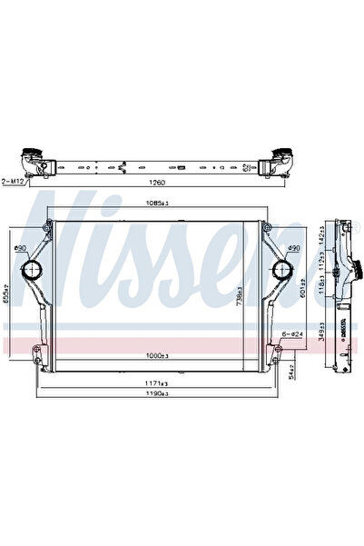 Nissens Intercooler Compresor Scania G 2/P 2/R 2 2016-2017