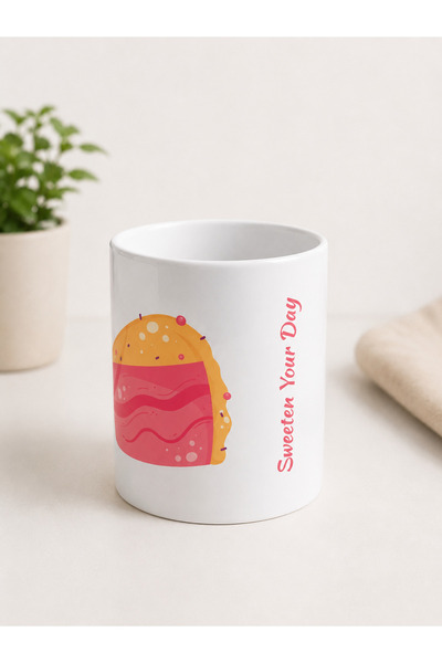 CoNotes A Slice of Cake Design Porcelain Mug