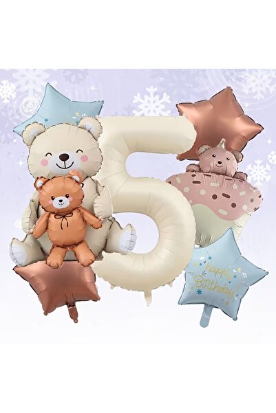ÇITIPITISTORE Bear with Cub Cake Bear Foil Balloon Birthday Party Celebration...