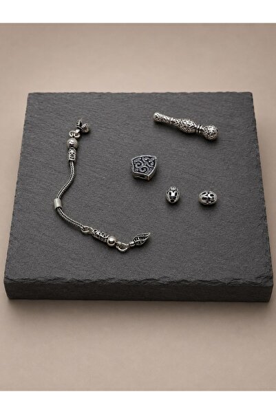 Yasamtohumu Silver Prayer Beads Making Set 925 Sterling/Pcs (62502)
