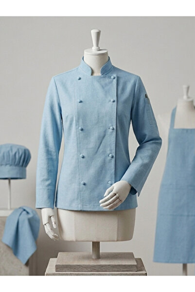 D-Apron Studio Linen Premium Șef Ceketi "Kadın"