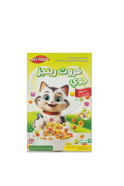 joyfood Fruit Rings Cereal 370g - Colorful Fruity Crunchy Breakfast Rings for...
