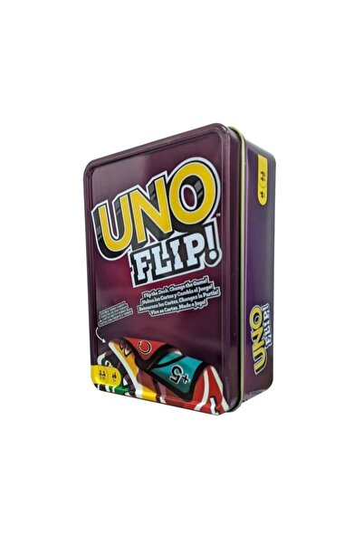 Generic لعبة أونو فليب UNO FLIP بلاستيكية علبة – لعبة كروت بلاستيكية مقاومة للماء لعبة عائلية جماعية للجميع