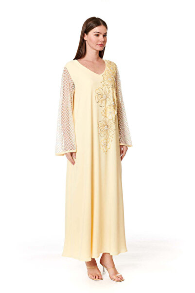 ELEGANZA LA MODE Yellow Jalabiya – ELM J 524