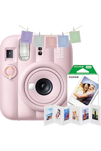 Fujifilm instax mini 13 set cadou roz bombon, roz + film cu 10 expuneri + 10 ...
