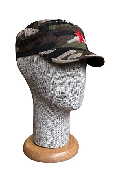 zadenza gold Velcro and Star Summer Cotton Cotton Castro Hat with Short Scallops