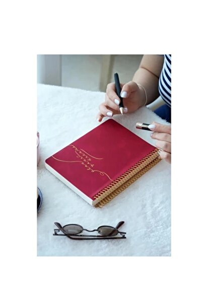 MTKardeşler Victorias Journals Vegan Leather A5 Spiral Undated Planner Agenda...