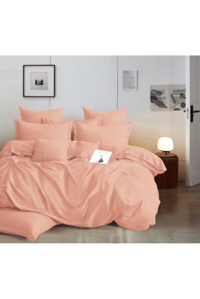 CHIRASO Set Lenjerie de Pat CHIRASO, 6 Piese, DAMASC, Cearceaf ELASTIC 180x20...