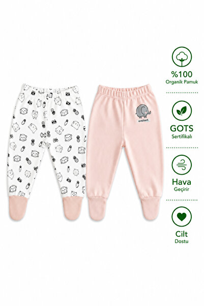 Melekpare Baby&Child Organic Booties Pants Self-Socking Bottom Pajamas Season...