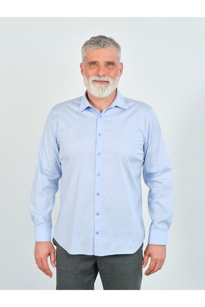 Valleventis Cămașă Slim Casual Albastra