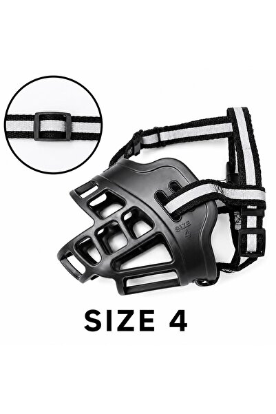valkyrie Köpek Ağızlığı Size 4 25-35 Kg Büyük Irk Ayarlanabilir Nefes Alabilir Plastik Güvenlik Ağızlığı