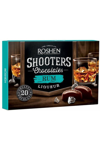 Roshen SHOOTERS LIQUOR ΣΟΚΟΛΑΤΑΚΙΑ 150gr. - (RUM)