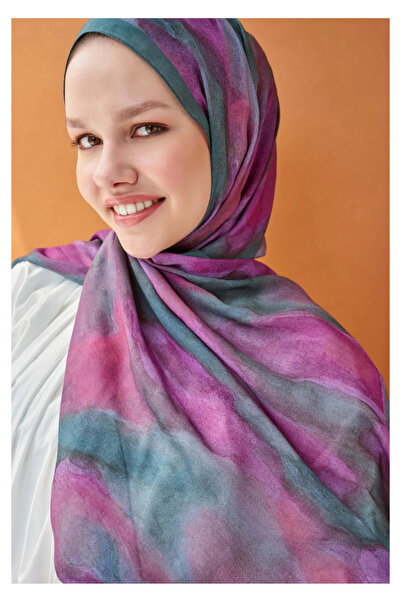 Silk Home شال ريفا تينسل كلاود فوشيا