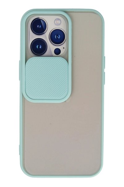 New Face Aconcept iPhone 13 Pro Case Palm Frosted Camera Sliding Silicone (14...